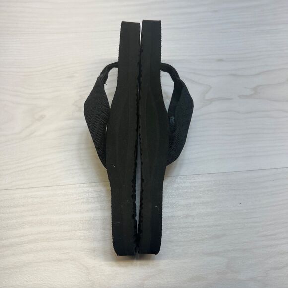 WOMENS SIZE 6 BLACK TEVA MUSH II FLIP FLOPS SANDALS 4198 - Picture 3 of 10